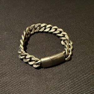 Murano Men's Silver-Toned Chain Bracelet